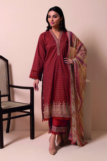 B22112 Red Khaadi Online Spring Summer 2022